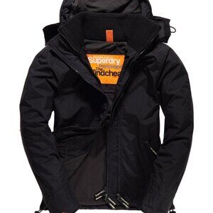 Superdry Windcheater Black Winter Coat